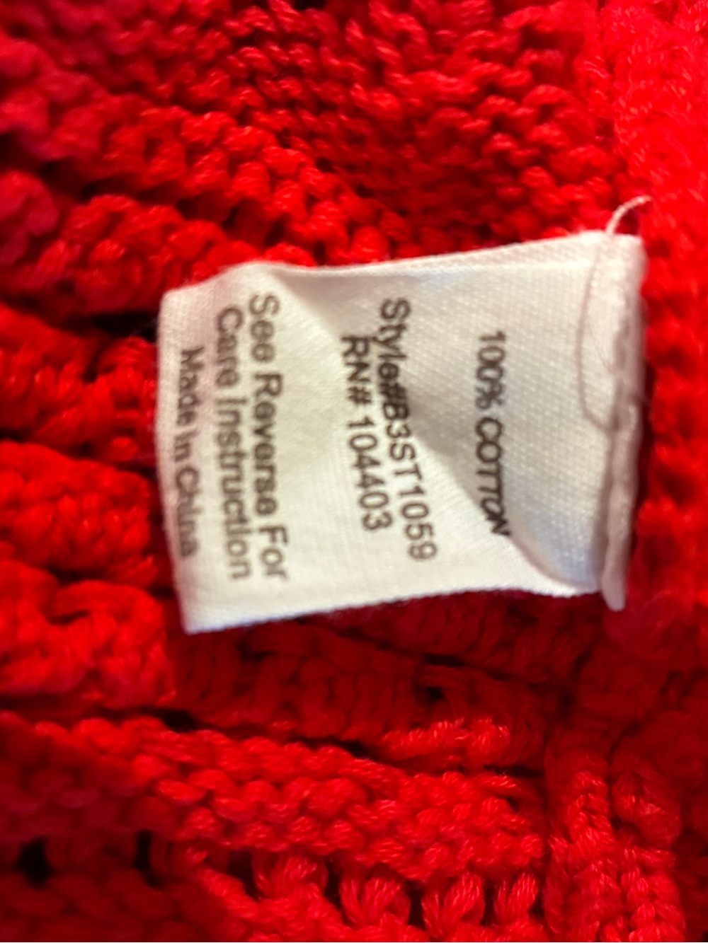 Blu Pepper Red Crochet Knit Cropped Top Cold Shoulder Ruffle Accent Boho Size M - Picture 12 of 12
